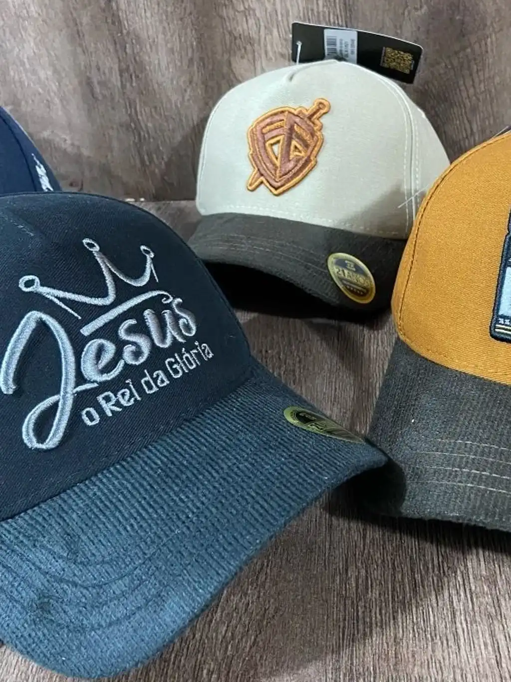 Imagem produto Boné Gospel Evangélico Cristão Aba Curva Ajustável Unissex