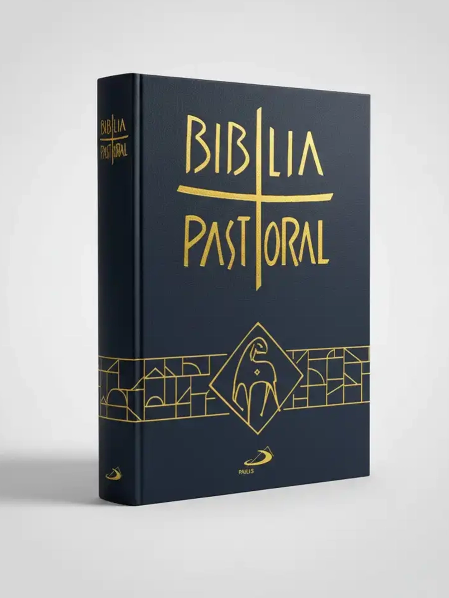Imagem produto Bíblia Sagrada Nova Bíblia Pastoral Média com Capa Cristal Catequese e Crisma